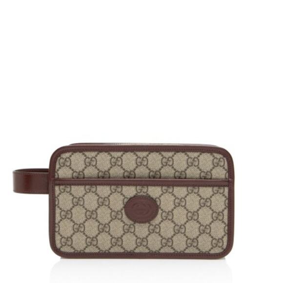 NEW! GIFTABLE! Gucci GG Supreme Toiletry Clutch Pouch - Picture 3 of 15